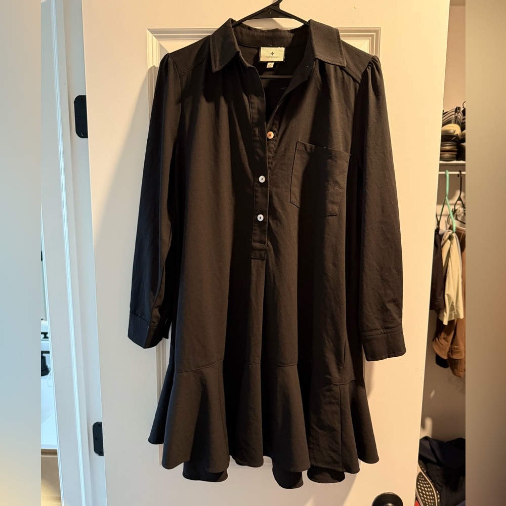 Tuckernuck Crepe Callahan Shirt Dress